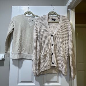 💕Bundle of 2 - Gently Preloved American Eagle Sweater (S) and Sweatshirt (XS)